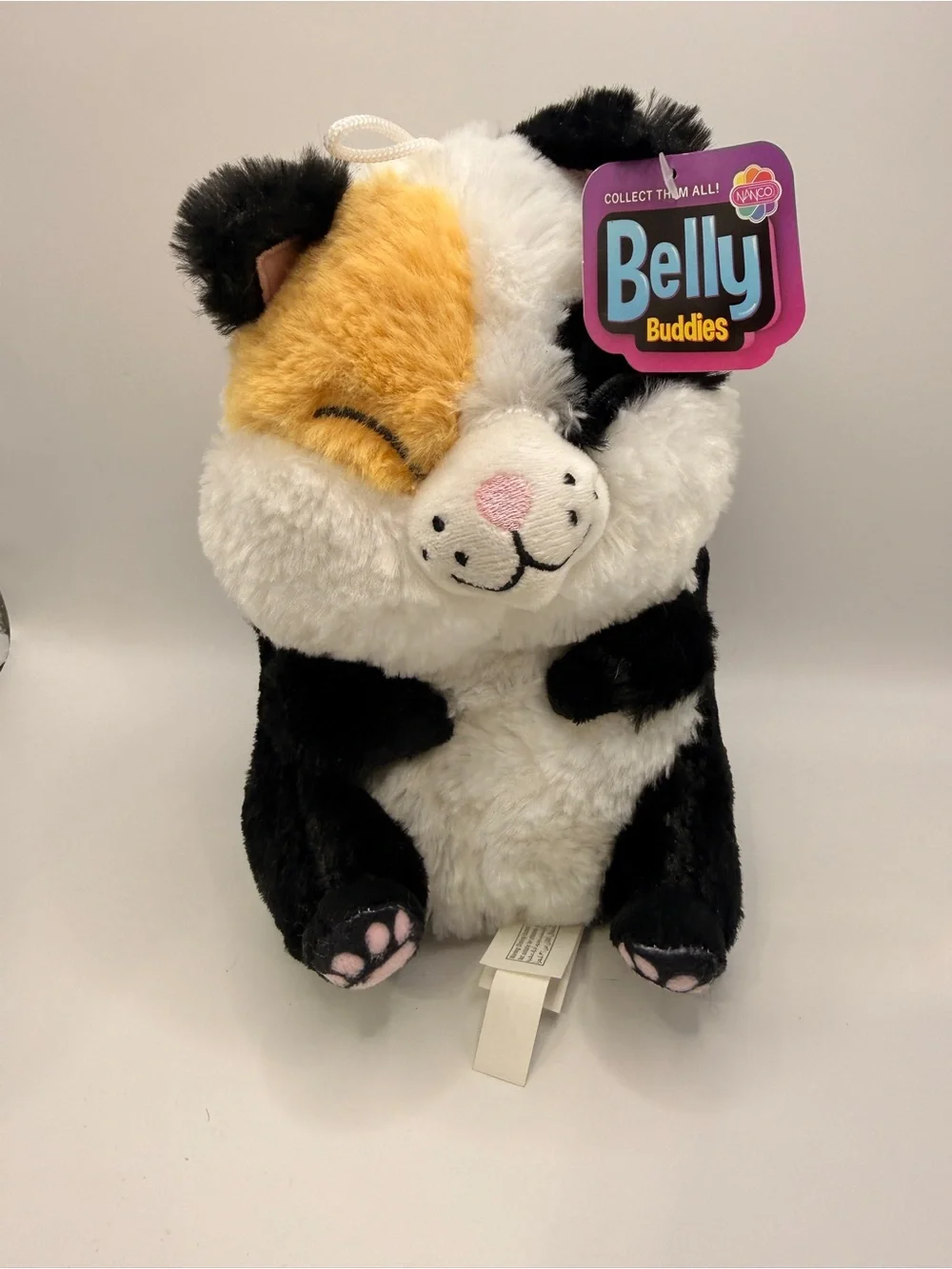 Belly Buddies Calico Cat Plush Stuffed Animal By Nanco NWT